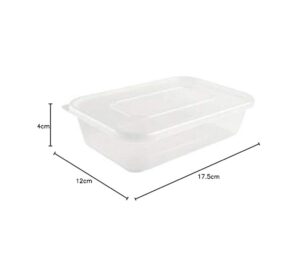 Plastic container 500ml white