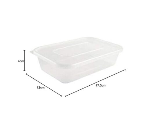 Plastic container 500ml white