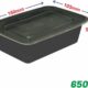 Plastic container 650ml black