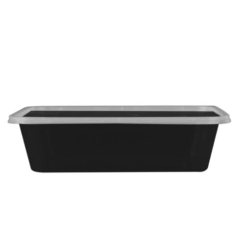 Plastic container 650ml black