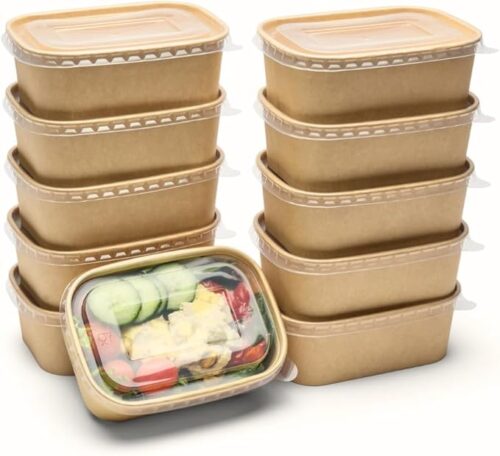 Kraft rectangle box 580ml