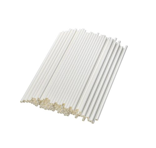 Paper straws white (10,000 pcs)